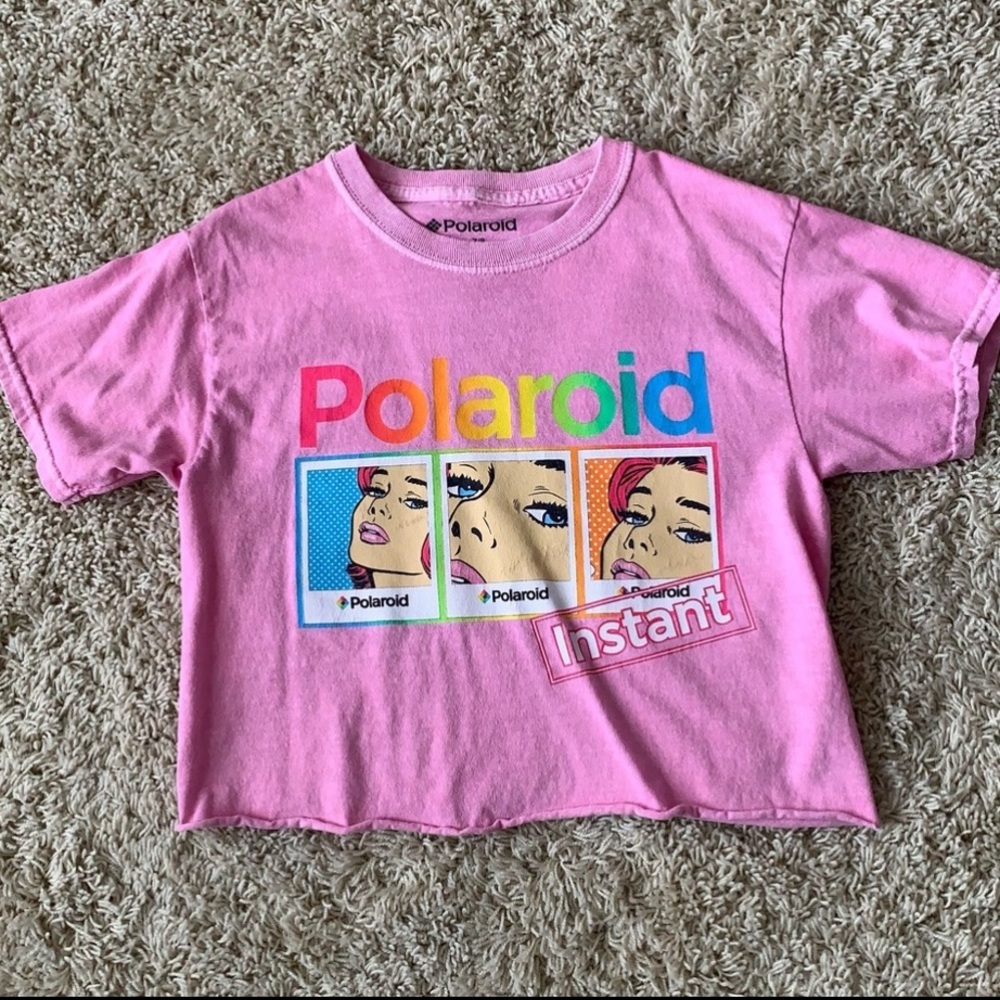 Forever 21 Girls pink cropped tee Size 7/8